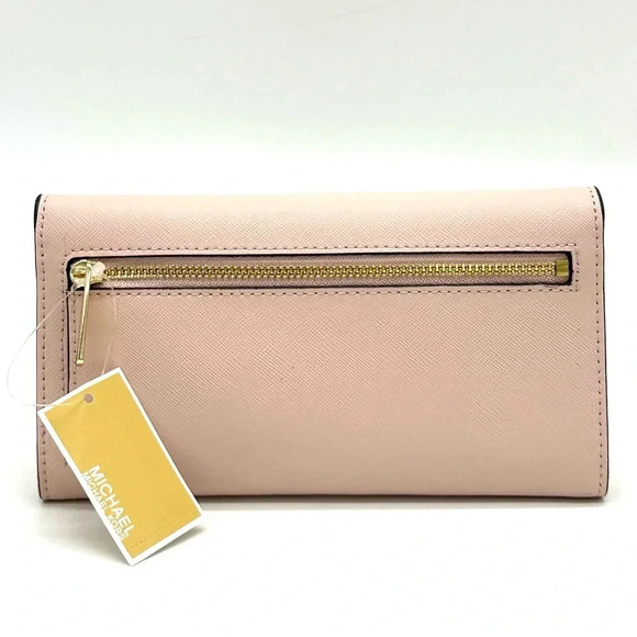 Michael Kors Large Trifold Wallet Vanilla/Brown (NWT) - Picture 6 of 10